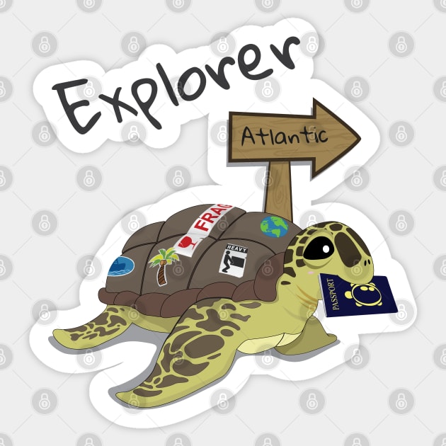 The Sea Turtle Explorer Sticker by RCLWOW